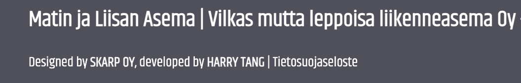 Developed by Harry Tang