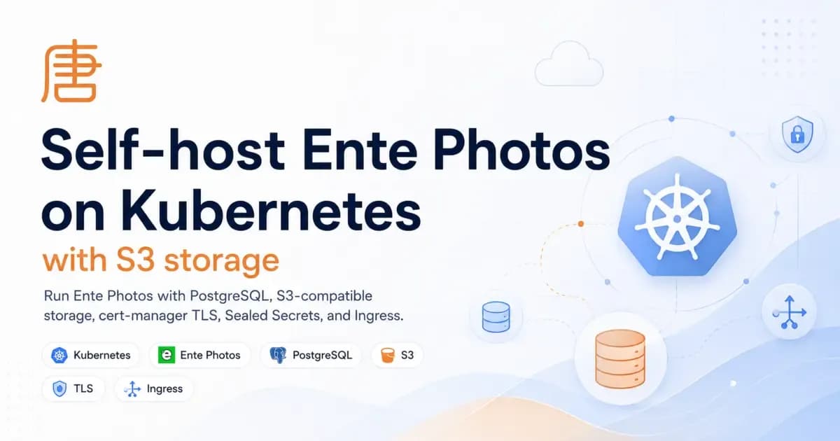 Ente Photos on K8S