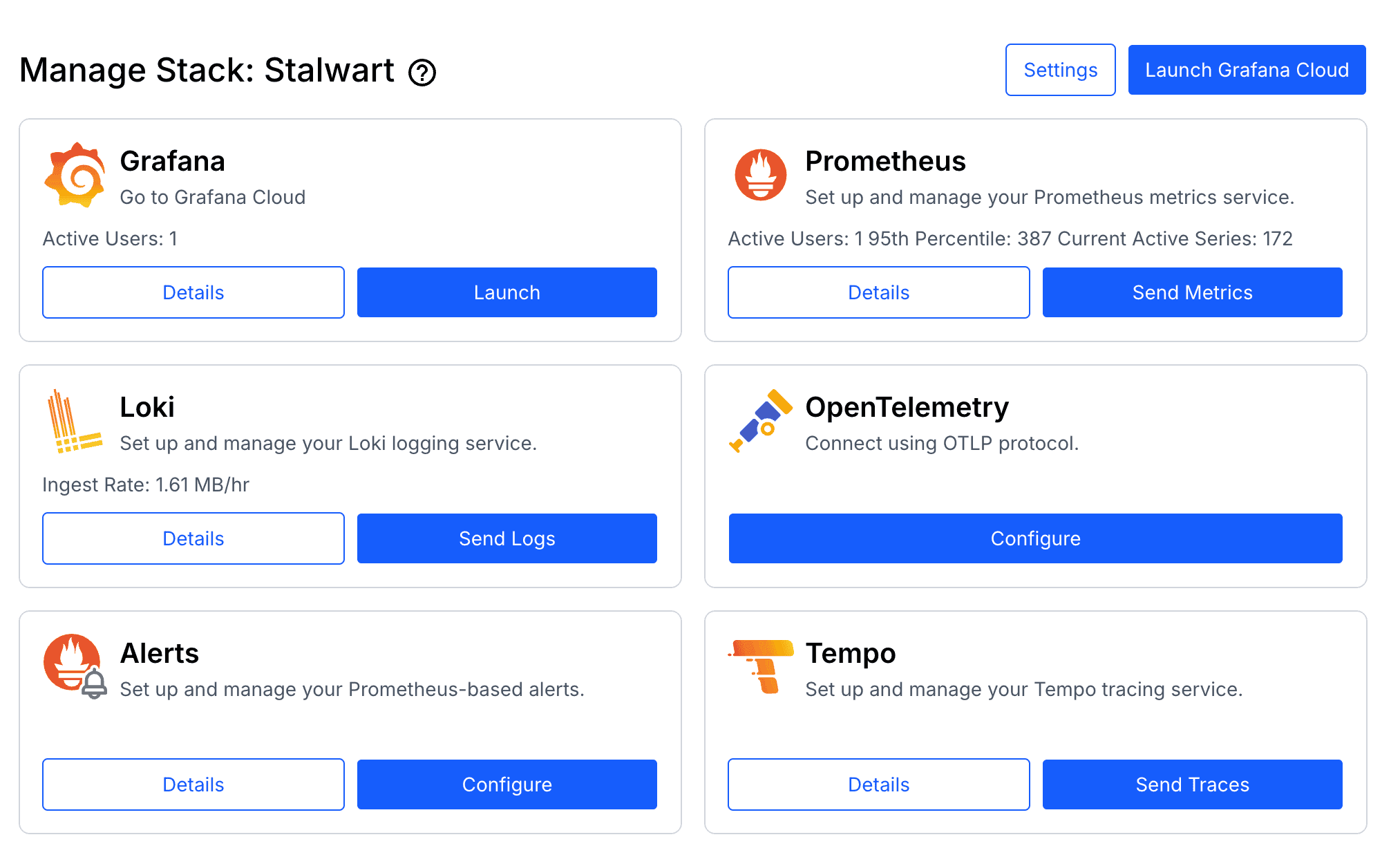 Grafana Cloud Portal