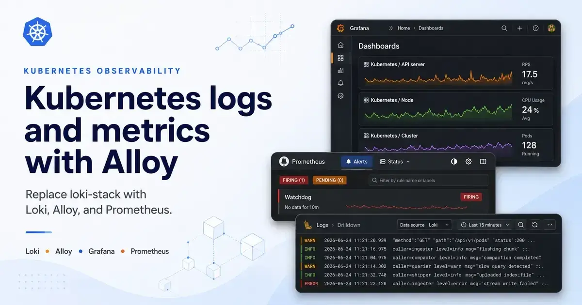 Kubernetes logs and metrics with Alloy