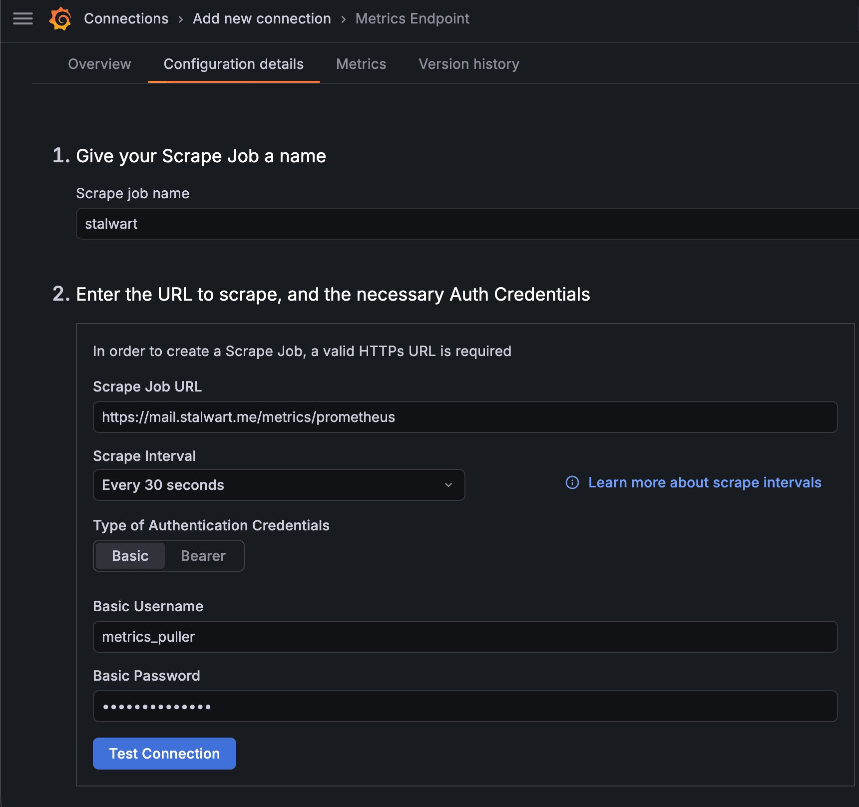 Prometheus Scrape Job