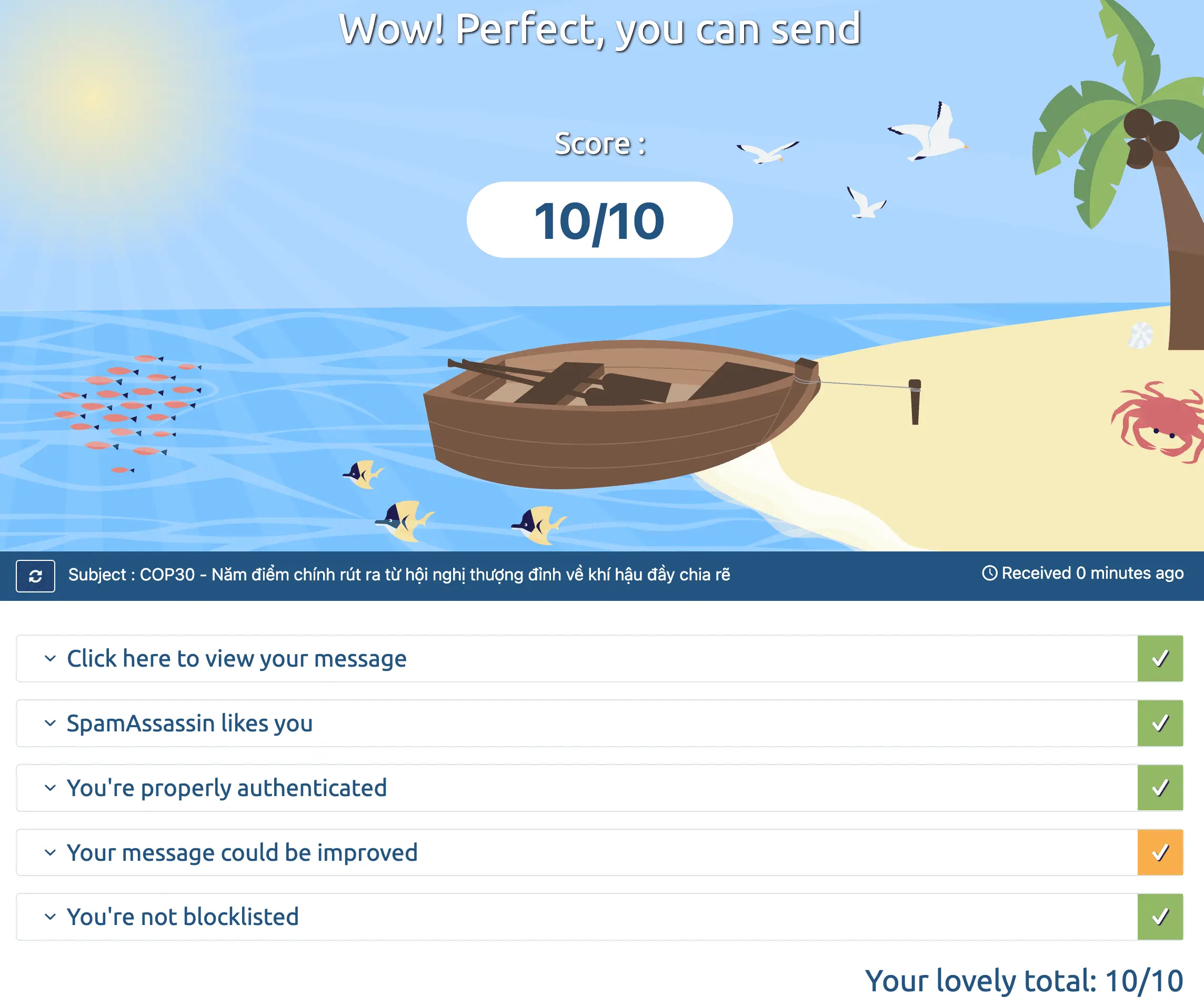 Stalwart mail-tester