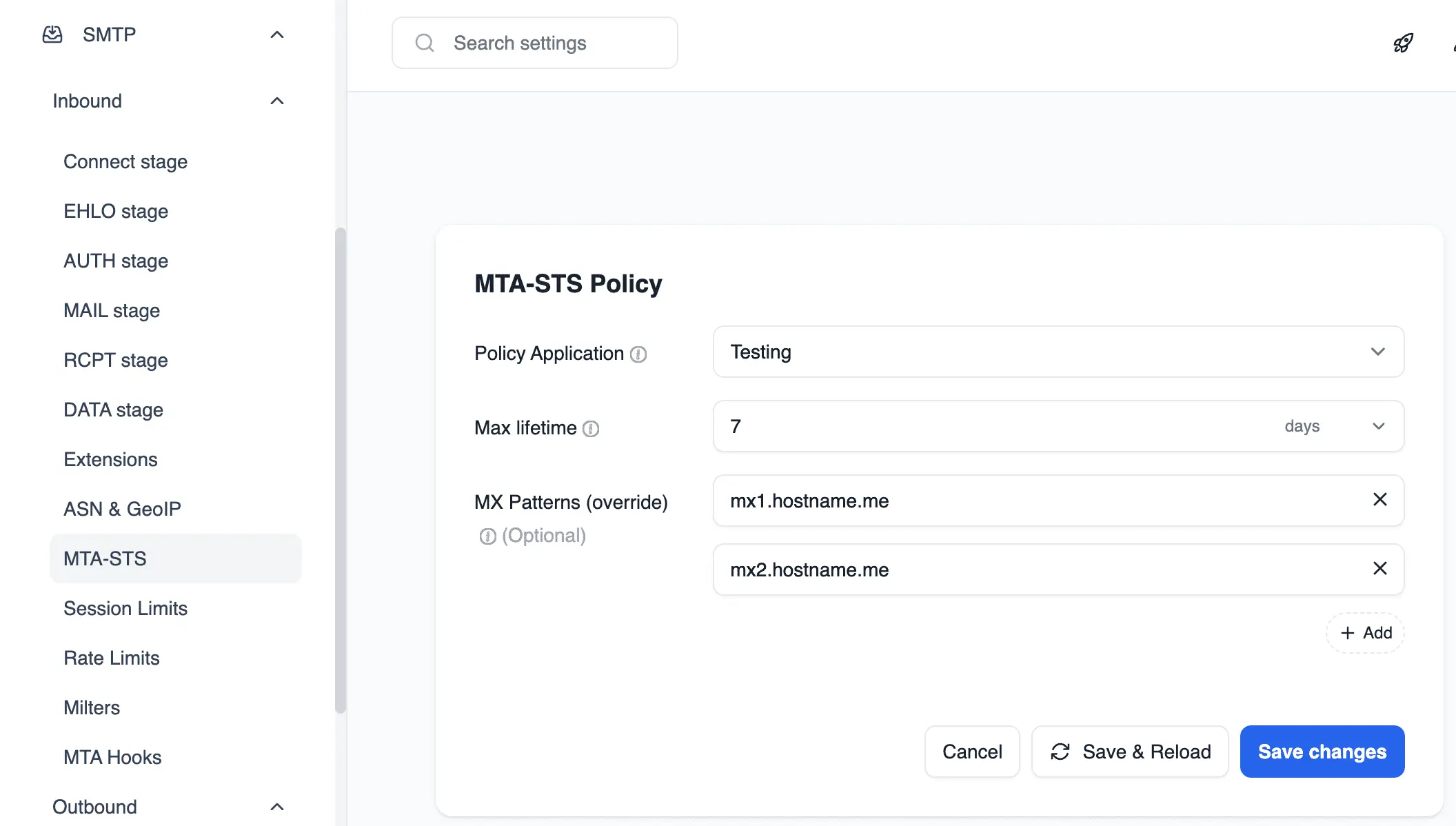 Stalwart MTA-STS Policy